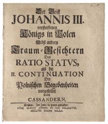 Der Geist Johannis III [...] LM-62