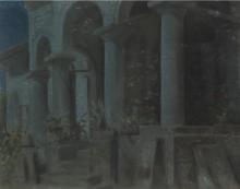 Nocturne. The Southern Portico of the Villa