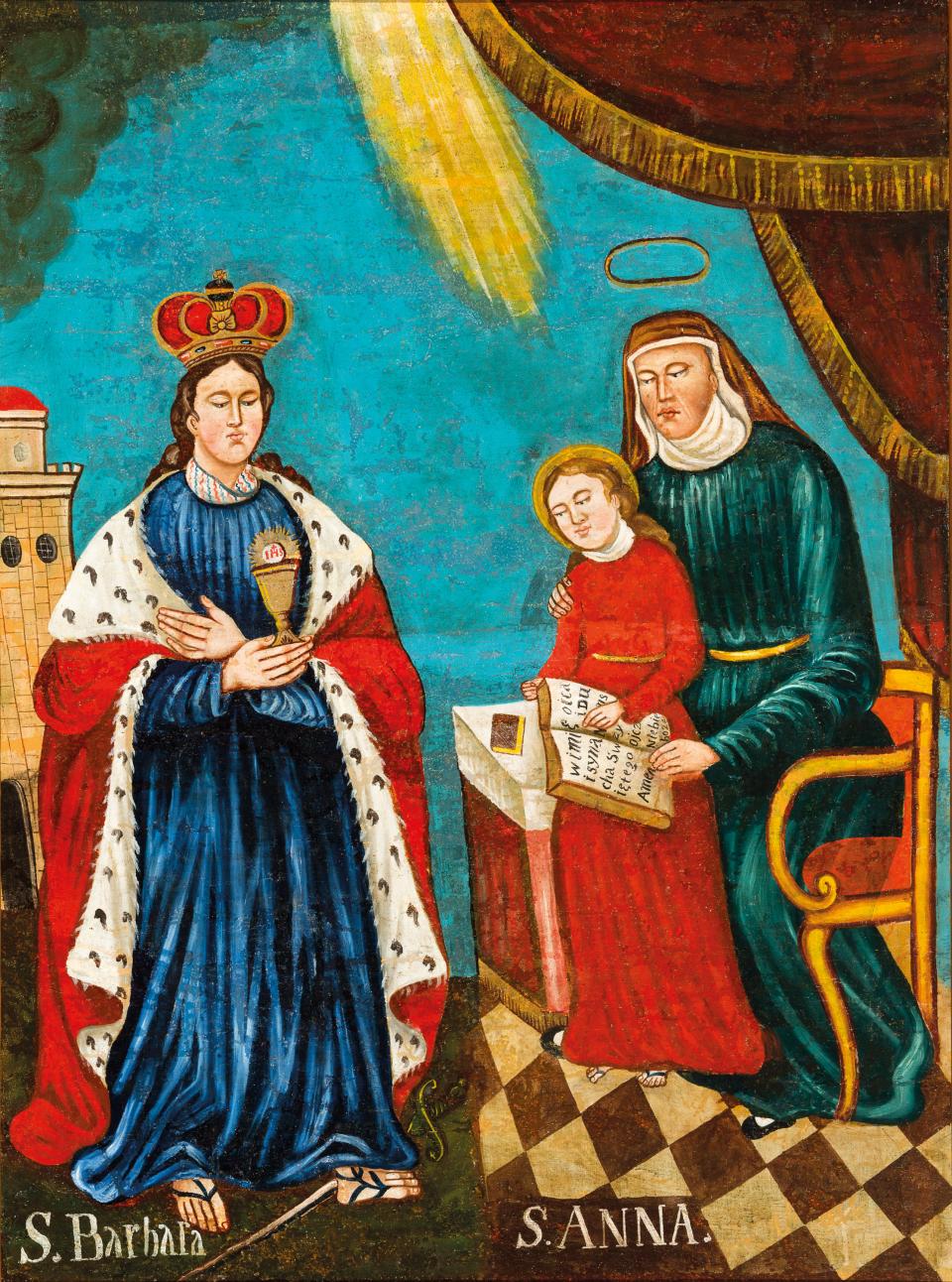 St Barbara and St Ann with the Virgin Mary