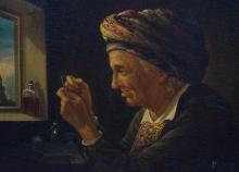 Seamstress (a Jewish woman threading a needle) 